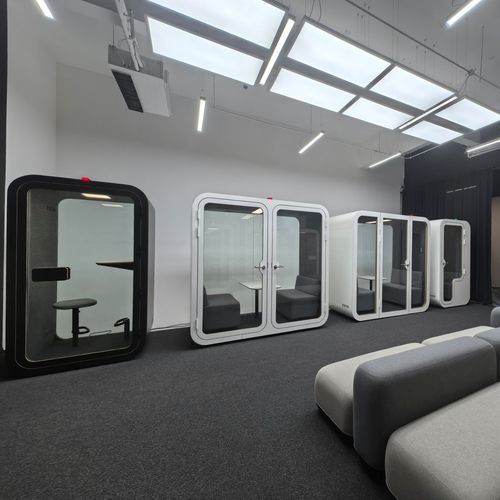 POD-Büro / Akustik - F - Dancoo Acoustic Pods Manufacturing Co.,Ltd. - regelbar / ergonomisch / mit Videokonferenz-System