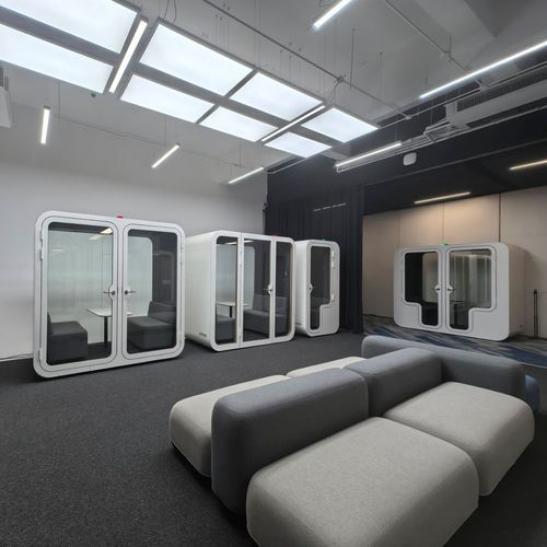 POD-Büro / Akustik - 2F2 - Dancoo Acoustic Pods Manufacturing Co.,Ltd. - regelbar / ergonomisch / mit Videokonferenz-System
