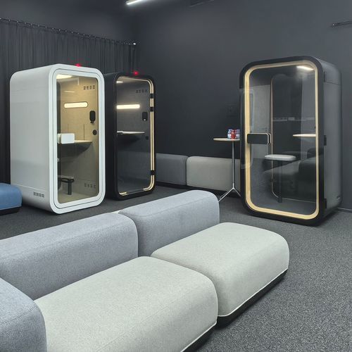 Telefonzelle für Büro - ONE COMPACT - Dancoo Acoustic Pods Manufacturing Co.,Ltd. - für Großräume / Sperrholz / Birke
