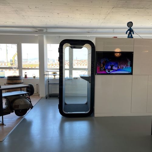 Telefonzelle für Büro - F - Dancoo Acoustic Pods Manufacturing Co.,Ltd. - für Großräume / Sperrholz / Birke