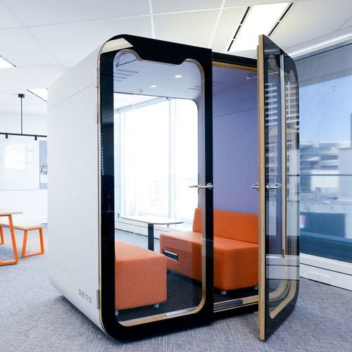 POD-Büro / Akustik - 2S2 - Dancoo Acoustic Pods Manufacturing Co.,Ltd. - ergonomisch / USB / mit integrierter LED-Beleuchtung