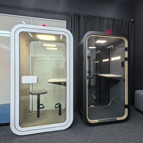 POD-Büro / Akustik - DAWN - Dancoo Acoustic Pods Manufacturing Co.,Ltd. - regelbar / ergonomisch / mit Videokonferenz-System