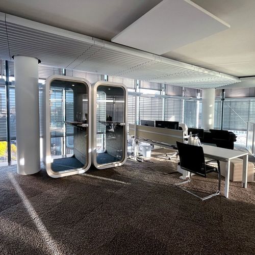 POD-Büro / Akustik - S1 - Dancoo Acoustic Pods Manufacturing Co.,Ltd. - ergonomisch / USB / mit integrierter LED-Beleuchtung