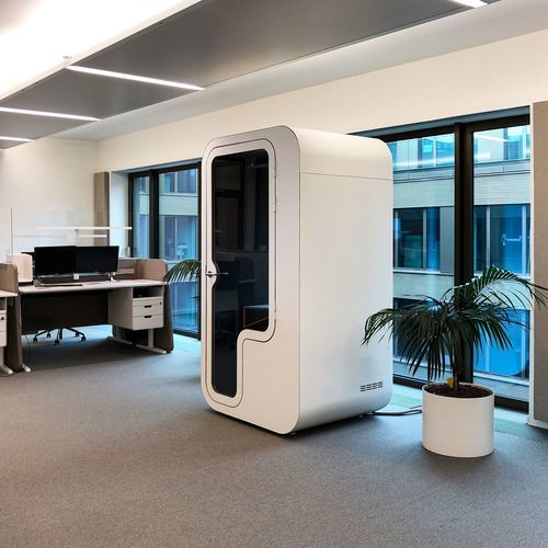 POD-Büro / Akustik - P - Dancoo Acoustic Pods Manufacturing Co.,Ltd. - ergonomisch / USB / mit integrierter LED-Beleuchtung