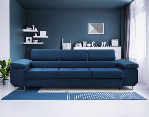 Bettsofa - PABLO: 1416BN - Best Mobilier - modern / Samt / mit Armlehnen