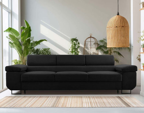 Modernes Sofa - PABLO : 1518N - Best Mobilier - Samt / mit Armlehnen / klappbare Rückenlehne