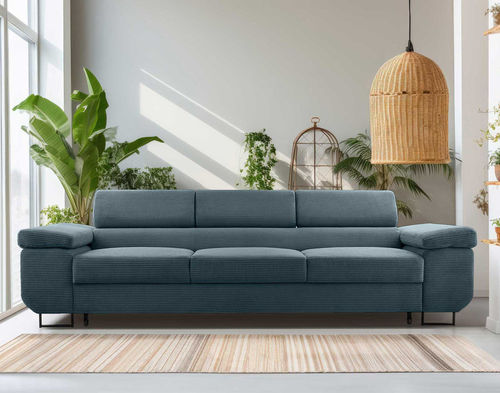 Bettsofa - PABLO: 1518B - Best Mobilier - modern / Samt / mit Armlehnen