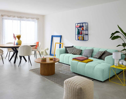 Ecksofa - RAY : 1673B - Best Mobilier - modern / Stoff / mit Armlehnen