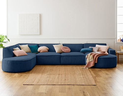 Ecksofa - SPIAGGIA : 1998B - Best Mobilier - modern / Samt / mit Armlehnen