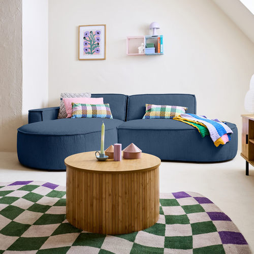 Ecksofa - SPIAGGIA : 2069B - Best Mobilier - modern / Samt / mit Armlehnen