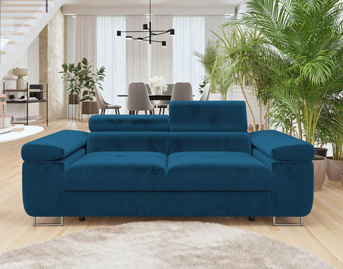 Modernes Sofa - PABLO : 2101B - Best Mobilier - Samt / mit Armlehnen / klappbare Rückenlehne
