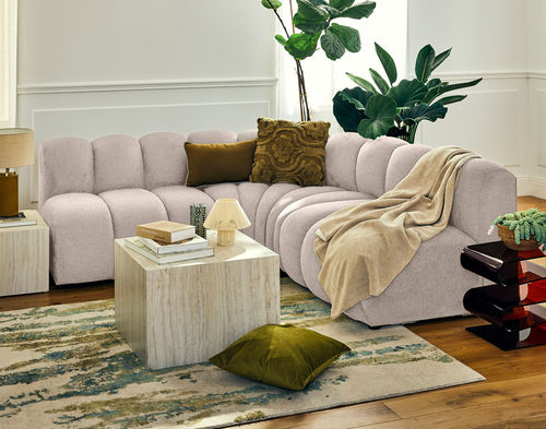 Modulsofa - DEBBIE: 2952BEI - Best Mobilier - modern / Stoff / ohne Armlehnen