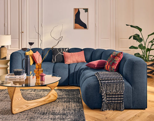 Modulsofa - DEBBIE: 2953B - Best Mobilier - modern / Stoff / mit Armlehnen