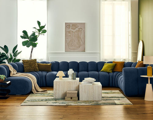 Modulsofa - DEBBIE: 2958B - Best Mobilier - modern / Stoff / mit Armlehnen