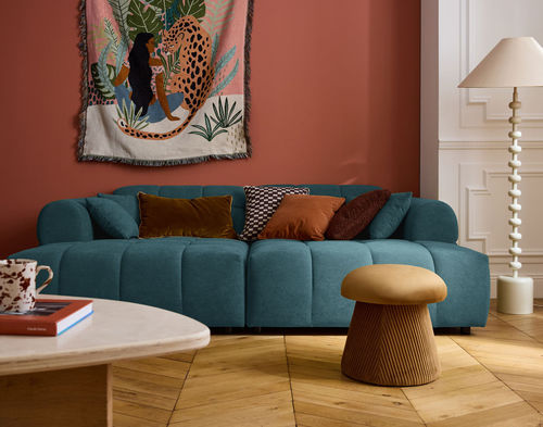 Moderne Récamiere - RAY : 3024BG - Best Mobilier - Stoff / Massivholz / Spanplatte