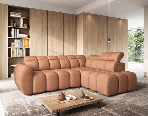 Ecksofa - BASILE: 3178TER - Best Mobilier - modern / Stoff / mit Armlehnen