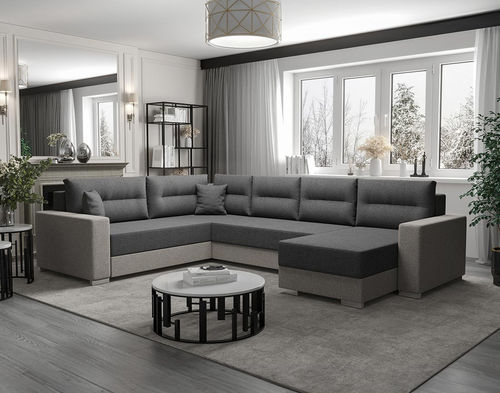 Ecksofa - LESLIE: 3288GF - Best Mobilier - Bett / modern / Stoff