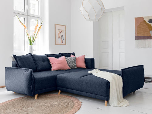 Ecksofa - LENA: 810B - Best Mobilier - Bett / skandinavisches Design / Stoff