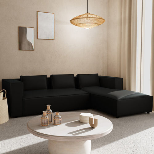 Ecksofa - STELLA - Best Mobilier - modern / Samt / Kunstleder