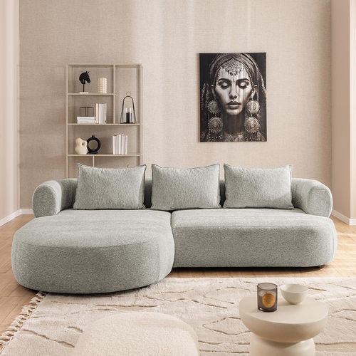 Ecksofa - ANGELA - Best Mobilier - modern / für Wohnzimmer / Samt