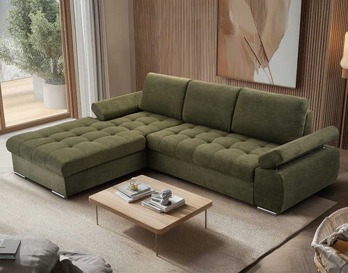 Ecksofa - BIANCA - Best Mobilier - Bett / modern / Stoff
