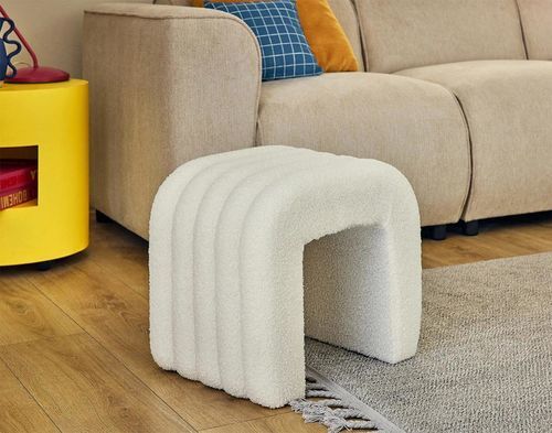 Ottomane / skandinavisches Design - KENTA - Best Mobilier - Stoff / Sperrholz / Polyesterfaser