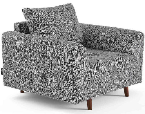 Moderner Sessel - RUNE - Best Mobilier - Samt / Holz / mehrfarbig