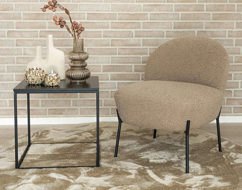 Retro-Sessel - RENATO - Best Mobilier - Stoff / Sperrholz / Gestell aus Stahl