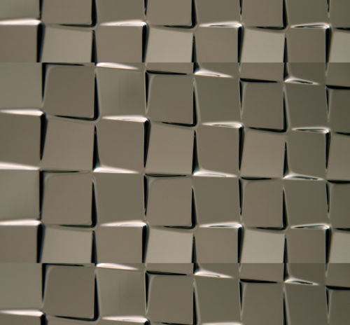 Paneel-Fassadenverkleidung - Pixel 25 - Fielitz - Edelstahl / 3D / gold