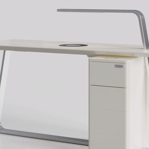 Maniküretisch mit Absaugung - V2  - MS TECHNOLOGY - mit integrierter Beleuchtung / mit integriertem Stauraum