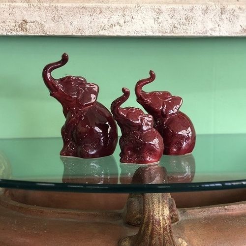 Skulptur / emaillierte Keramik - Elefante  - cestenoli srl - handgefertigt / Made in Italy / freistehend