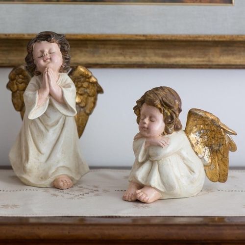 Keramik-Skulptur - Angeli  - cestenoli srl - handgefertigt / Made in Italy / freistehend