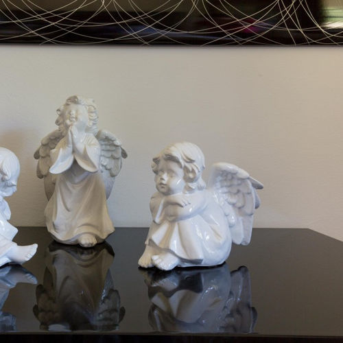 Skulptur / emaillierte Keramik - Angeli  - cestenoli srl - handgefertigt / Made in Italy / freistehend