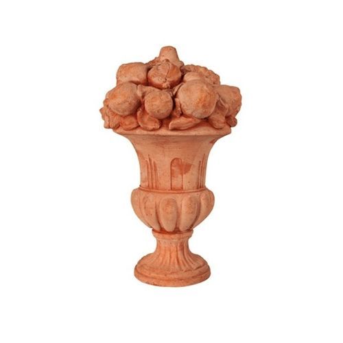 Terrakottaskulptur - Vaso a Calice con Frutta - cestenoli srl - für Außenbereich / handgefertigt / Made in Italy