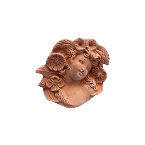 Terrakottaskulptur - Maschera Primavera - cestenoli srl - wandmontiert / für Außenbereich / handgefertigt
