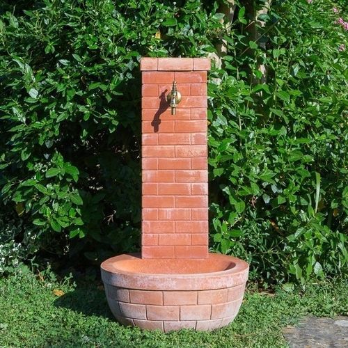Garten-Springbrunnen - con Base Tonda - cestenoli srl - bodenstehend / Ton / modern