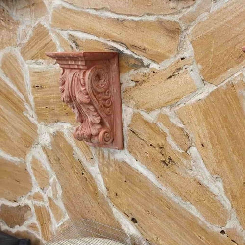 Wandmontiertes Regal - con foglia d'acanto - cestenoli srl - klassisch / Terrakotta / Made in Italy