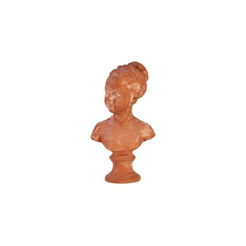 Terrakottaskulptur - Busto Bambina Con Base - cestenoli srl - für Außenbereich / handgefertigt / Garten
