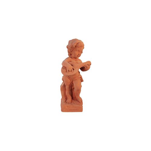 Terrakottaskulptur - Putto Musicante con Mandolino - cestenoli srl - für Außenbereich / handgefertigt / Garten