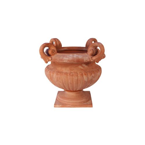 Terrakotta-Pflanzkübel - Calice con Manici - cestenoli srl - rund / handgefertigt / klassisch