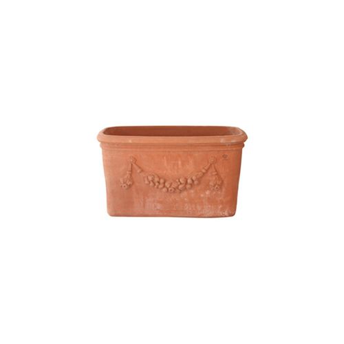 Terrakotta-Pflanzkübel - Festonato Impruneta - cestenoli srl - oval / handgefertigt / klassisch