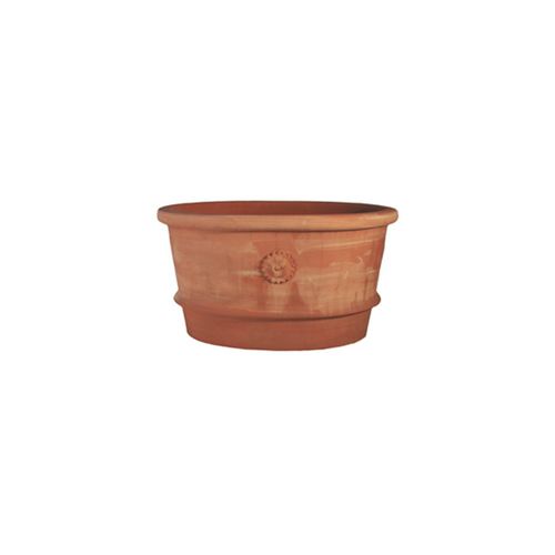 Terrakotta-Pflanzkübel - Con Rosetta Impruneta - cestenoli srl - oval / handgefertigt / klassisch