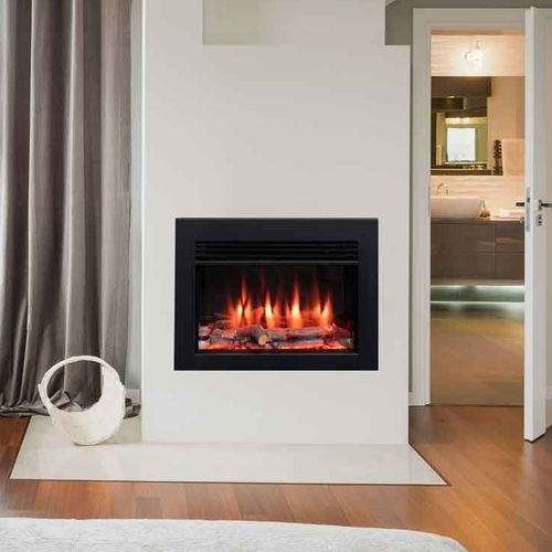 Elektrischer Kamineinsatz - Iconic 530 - Heat Design - Stahl / Edelstahl / modern