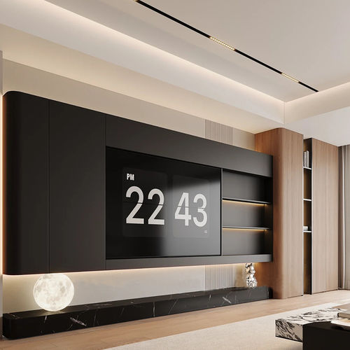 Modernes Fernsehmöbel - DFD-BE-02 - Dief Flooring - lowboard / maßgefertigt / mit verdeckter Verkabelung