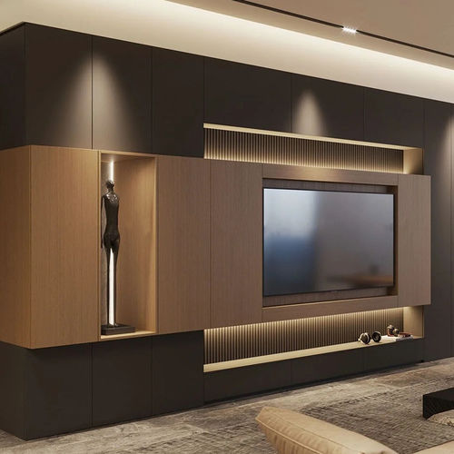 Modernes Fernsehmöbel - DFD-BE-04 - Dief Flooring - lowboard / maßgefertigt / mit verdeckter Verkabelung