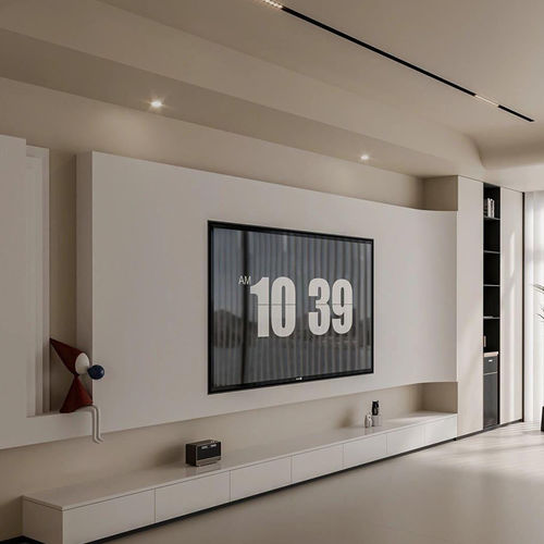Modernes Fernsehmöbel - DFD-BE-05 - Dief Flooring - lowboard / maßgefertigt / mit verdeckter Verkabelung