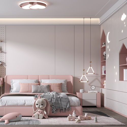 Graues Kinderzimmer - DFD-GR-06 - Dief Flooring - rosa / Farbe anpassbar / Holz