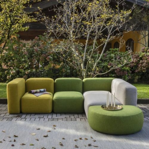 Modulsofa - Modulor - WOW ITALY - modern / für Außenbereich / Stoff