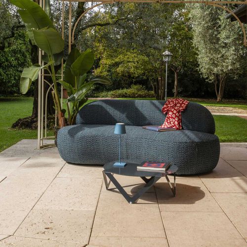 Modernes Sofa - Doku - WOW ITALY - für Außenbereich / Stoff / mit Armlehnen
