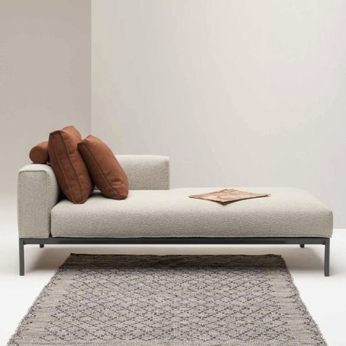 Moderne Récamiere - New Platform - WOW ITALY - Stoff / Aluminium / Gestell aus Aluminium